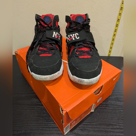 Nike Kids Black and Red NYC Sneakers - Picture 2 of 16
